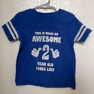 2 year old birthday shirt